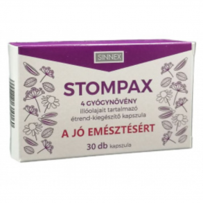 STOMPAX 4 GYÓGYNÖVÉNY  ÉTRKIEGÉSZÍTŐ KAPSZULA - 30X